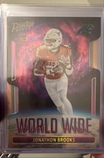 2024 Panini Prestige World Wide Jonathon Brooks #WW-JBS card