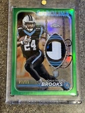 2024 Topps Chrome Topps Chrome Rookie Relics Jonathon Brooks #CRR-JB card