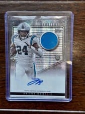 2024 Topps Midnight Rookie Jersey Autographs Jonathon Brooks #RJA-JBR card