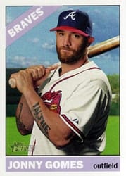 2015 Topps Heritage Base Set Jonny Gomes #572 card