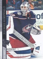 2020-21 Upper Deck Base Set Joonas Korpisalo #308 card