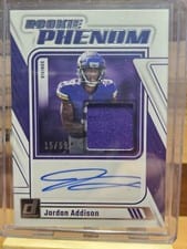 2023 Donruss Rookie Phenom Jersey Autographs Jordan Addison #RPJA-JADD card