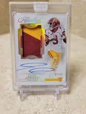 2023 Panini Flawless Collegiate Flawless Rookie Patch Autographs Vertical Jordan Addison #152 card