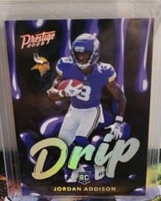 2023 Panini Prestige NFL Drip Jordan Addison #12 card