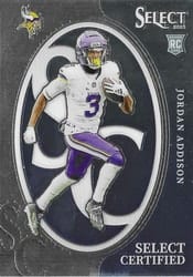 2023 Panini Select Select Certified Rookies Jordan Addison #11 card