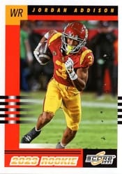 2023 Score 2003 Throwback Rookies Jordan Addison #7 card
