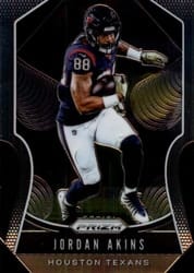 2019 Panini Prizm Base Set Jordan Akins #135 card