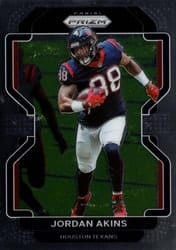2021 Panini Prizm Base Set Jordan Akins #35 card