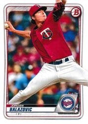 2020 Bowman Draft Base Set Jordan Balazovic #BD-58 card