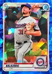 2020 Bowman Sapphire Edition Base Set Jordan Balazovic #BCP-123 card