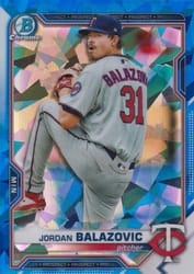 2021 Bowman Sapphire Edition Base Set Jordan Balazovic #BCP-61 card