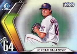 2022 Bowman Scouts' Top 100 Jordan Balazovic #BTP-64 card