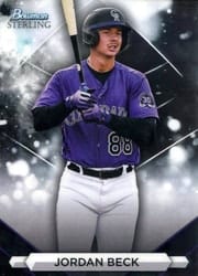 2023 Bowman Sterling Base Set Jordan Beck #BSP-83 card