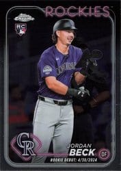2024 Topps Chrome Update Base Set Jordan Beck #USC133 card