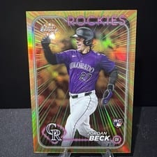 2024 Topps Chrome Update Radiating Rookies Jordan Beck #RR-29 card