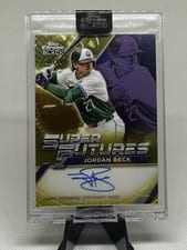 2025 Topps Chrome Black Super Futures Autographs Jordan Beck #FSA-JB card