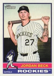 2025 Topps Heritage Base Set Jordan Beck #659 card