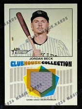 2026 Topps Heritage Clubhouse Collection Relics Jordan Beck #CCR-JB card