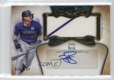 2026 Topps Tier One Autographed Tier One Jumbo Relics Jordan Beck #AT1JR-JBE card