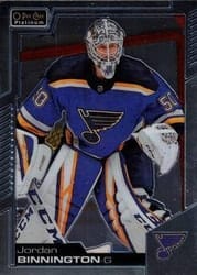 2020-21 O-Pee-Chee Platinum Base Set Jordan Binnington #50 card