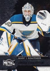 2020-21 SkyBox Metal Universe Base Set Jordan Binnington #50 card