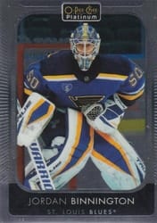 2021-22 O-Pee-Chee Platinum Base Set Jordan Binnington #50 card