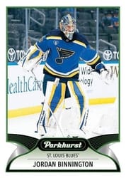 2021-22 Parkhurst Base Set Jordan Binnington #194 card