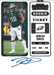 2022 Panini Contenders Base Set Jordan Davis #148 card