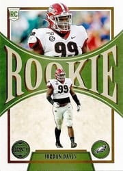 2022 Panini Legacy Base Set Jordan Davis #187 card