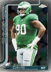 2025 Topps Chrome Base Set Jordan Davis #249 card