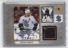 2021-22 Upper Deck Ultimate Collection Ultimate Display Autograph Jersey Jordan Eberle #UDA-JE card