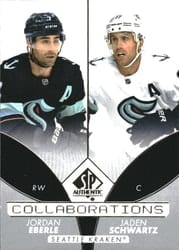 2022-23 SP Authentic Collaborations Jordan Eberle/Jaden Schwartz #C-25 card
