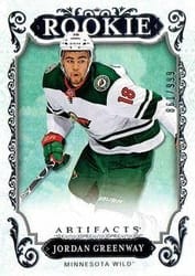 2018-19 Upper Deck Artifacts Base Set Jordan Greenway #168 card