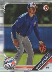 2019 Bowman Draft Base Set Jordan Groshans #BD-18 card