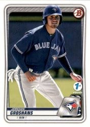 2020 Bowman 1st Edition Base Set Jordan Groshans #BFE-104 card