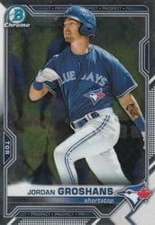 2021 Bowman Chrome Prospects Jordan Groshans #BCP-70 card