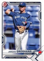 2021 Bowman Draft Base Set Jordan Groshans #BD-82 card