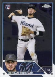 2023 Topps Chrome Base Set Jordan Groshans #9 card
