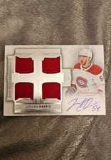 2022-23 Upper Deck The Cup Foundations Quad Jersey Jordan Harris #F-JH card