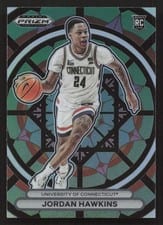 2023 Panini Prizm Draft Picks Stained Glass Jordan Hawkins #6 card