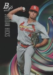 2018 Bowman Platinum Top Prospects Jordan Hicks #TOP-97 card