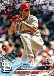 2018 Topps Holiday Base Set Jordan Hicks #HMW112 card
