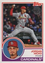 2018 Topps Update 1983 Topps Jordan Hicks #83-4 card
