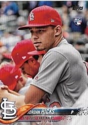 2018 Topps Update Base Set Jordan Hicks #US58b card