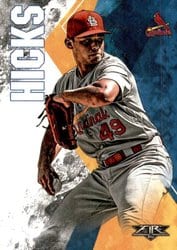 2019 Topps Fire Base Set Jordan Hicks #99 card