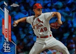 2020 Topps Chrome Sapphire Edition Base Set Jordan Hicks #511 card