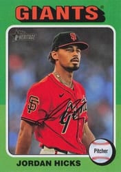 2024 Topps Heritage Base Set Jordan Hicks #525 card