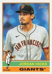 2025 Topps Heritage Base Set Jordan Hicks #100 card