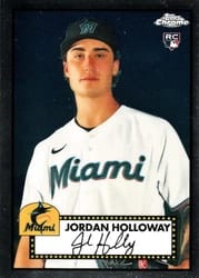 2021 Topps Chrome Platinum Anniversary Base Set Jordan Holloway #110 card