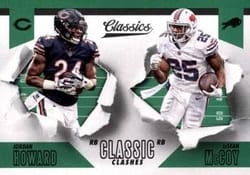 2018 Panini Classics Classic Clashes Jordan Howard / LeSean McCoy #9 card